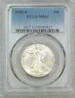 1942-S Walking Liberty Half Dollar PCGS MS63 Blast White Superb Luster PQ #A86C