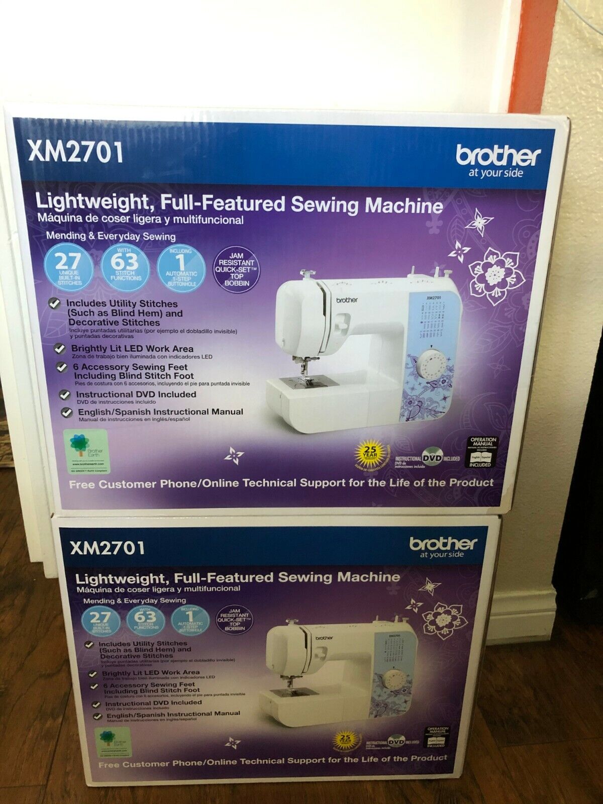 Brother XM2701 27-Stitch Lightweight Sewing Machine New In Box SHIPS TODAY  884573009819