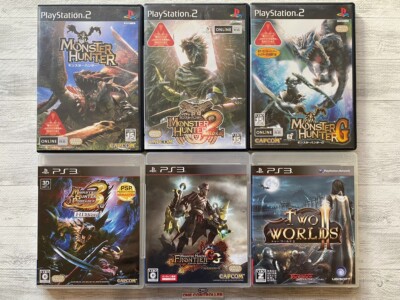 SONY PS2 3 Monster Hunter 1 2 G & Portable 3rd HD & Frontier GG & Two Worlds  