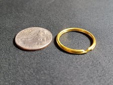 1 Brass Key Ring 1 Inch(25mm) Round Split Ring Car, Home, Office Keys Holder