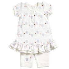  Natures Purest My 1st Friend Organic Cotton Dress & Leggings Set - 0-3  (0144A)