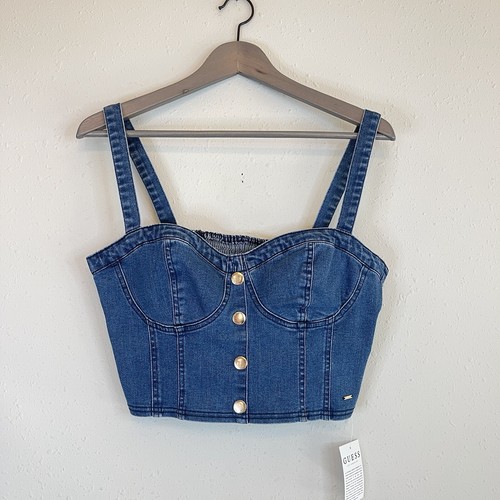 Guess Denim Jean Cropped Medium Blue 