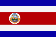 Flagge Fahne COSTA RICA 90 x 150 cm Premiumqualit&auml;t wetterfest Hissflagge