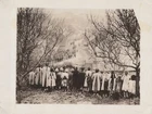 WW1 Signal Corps 1918 French Children Soulosse US Ammunition Train RARE Photo
