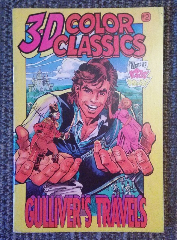 3-D Color Classics Wendy's Kids' Meal #2A 1995  Gulliver's Travels