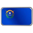 Color Silver Nevada State Flag - BATTLE BORN - 1 oz .999 Fine Silver Art Bar