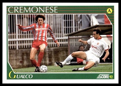 1992 Score Calciatori Italy Soccer Luigi Gualco Cremonese #62