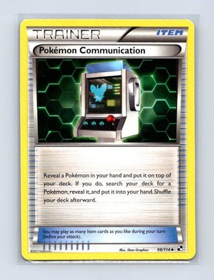 Pokemon Communication 99/114 Uncommon Black & White Pokemon Lightly Played