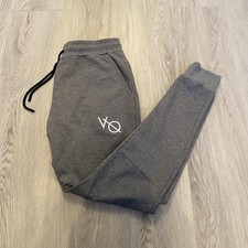 Mens Vanquish Fitness Grey Joggers Slim Fit Size M Excellent Condition Gym
