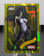 She-Hulk 2025 Topps Chrome Marvel YELLOW LAVA REFRACTOR #110