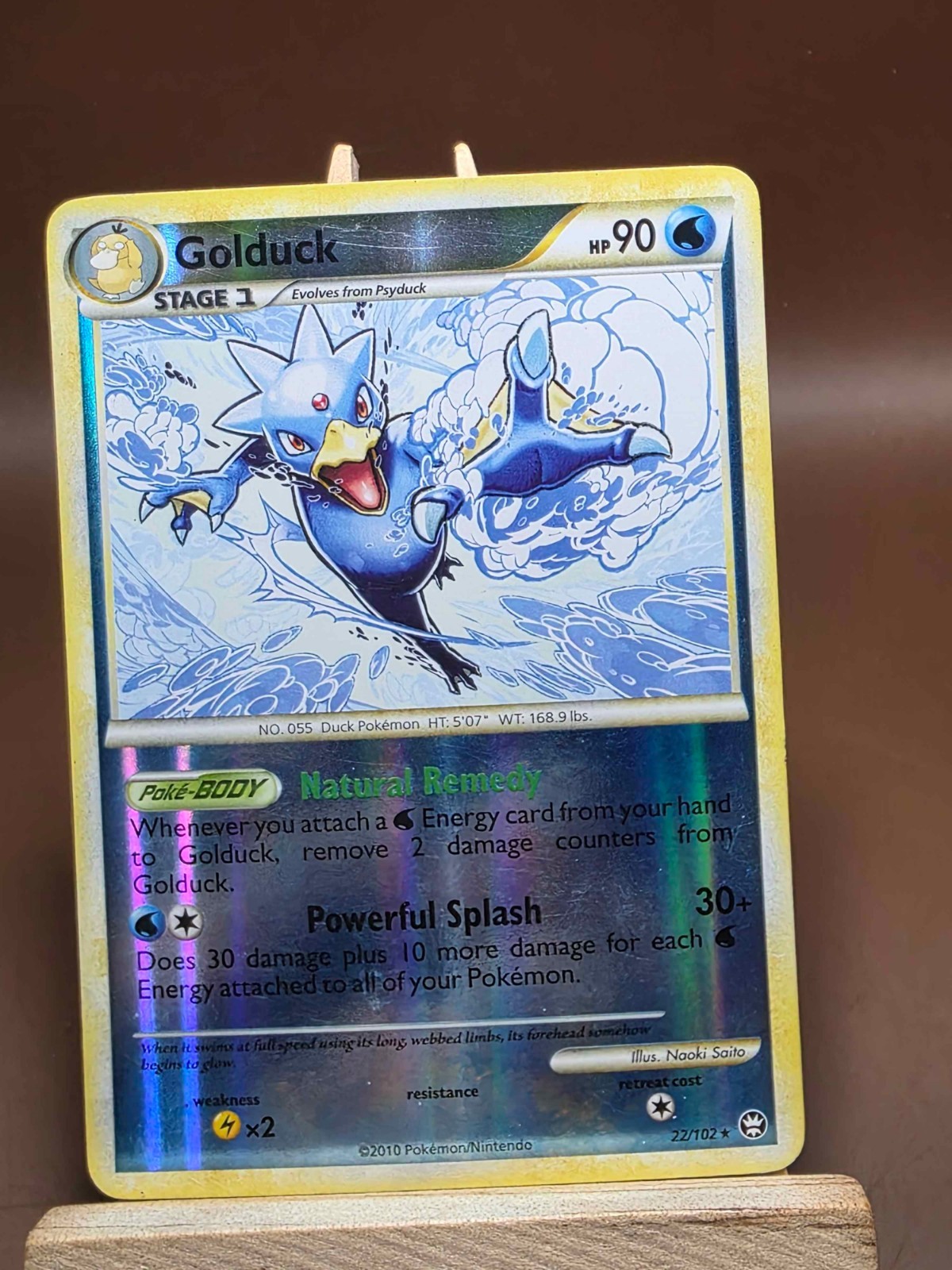 HP Golduck 22/102 Triumphant Pokemon TCG Reverse Holo