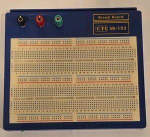 CTI SB-123 Solderless Breadboard Prototyping Circuit Test Board 3 Binding Posts