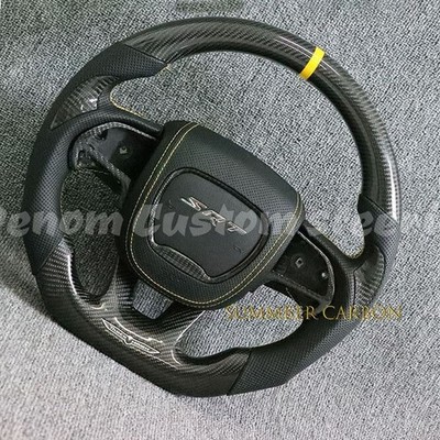Carbon fiber  Steering Wheel Fit Dodge Charger Hellcat Jeep SRT8 2015+ W/Heated