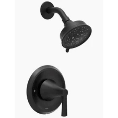 Moen T5152EPBL Single Handle Multi Function Shower Faucet, Matte Black, Trim