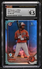 2022 Bowman 1st Edition Sky Blue Foil Darell Hernaiz CSG 9.5 Mint Plus 04hd