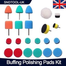 22PCS Mini Sponge Polishing Pads Car Polisher Buffing Waxing Kit For Rotary Tool