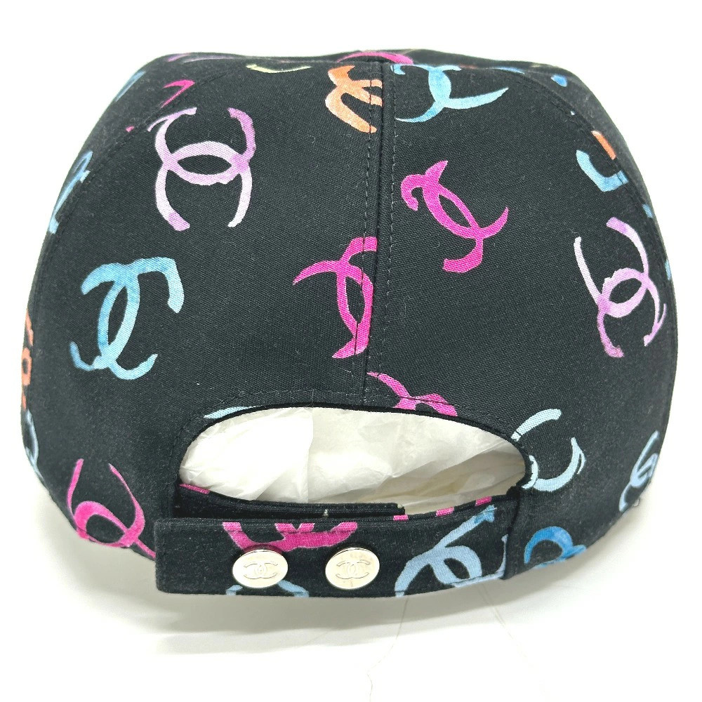 CHANEL 2024SS CC Multi Coco Mark Apparel Hat Cap Baseball Cap Cotton Women's Bla thumbnail 4