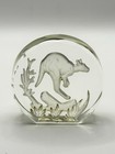 Danbury Mint Wildlife Crystals Paperweight – Kangaroo | West Germany Collectable