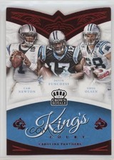 2015 Panini Crown Royale King's Court Die-Cuts Red Cam Newton Greg Olsen 1s8