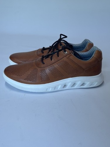 Mens Johnston & Murphy Activate Tan u-Throat Full Grain Sneakers Shoes 9.5M NEW