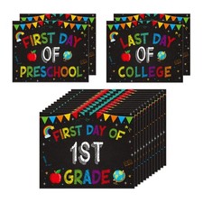 8x10 Reusable First Last Day of School Chalkboard Sign for Kids Photo Prop