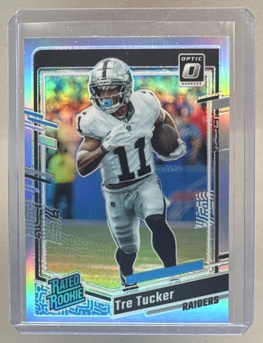 Tre Tucker 2023 Panini Donruss Optic #261 Holo Prizm RC Rated Rookie