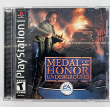Medal of Honor Underground Sony PlayStation 1 Black Label CompleteTested W/ Reg