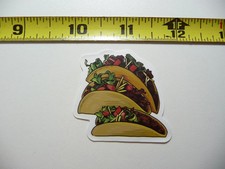 THREE TACOS SMALL STICKER DECAL MEXICAN FOOD MEXICO FUNNY