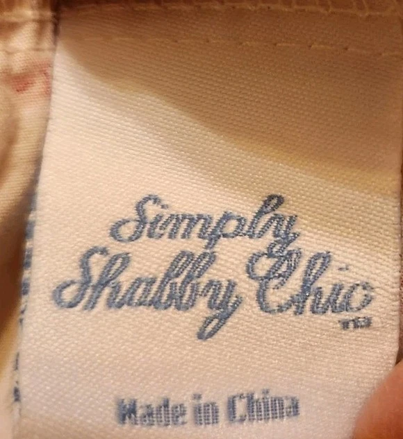 Simply Shabby Chic Mon Ami Twin Size Fitted Sheet Pink Floral Country Cottage  - Image 3 of 4