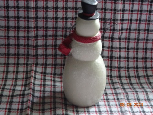Schneemann "hello holidays" mit schwarzem Zylinder - Neu von Blossom Bucket #13493 - Bild 4 von 7
