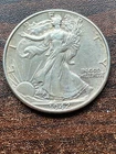 1942 p walking liberty half dollar extra fine coin pluse a suprise