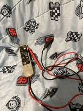 12V Portable Electric Battery Tester Gray Red Black Plastic Metal