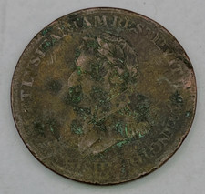 1812 Lower Canada Half Penny 1/2 Wellington Peninsular Token Madrid BHM#742