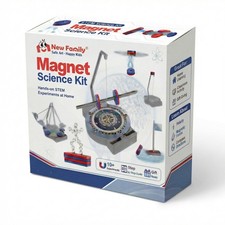 NewFamily Magnetic Science Kit for Kids, 12-in-1 24.5 18 6, Grey Red Blue
