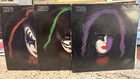 KISS SOLO 3X VINYL LP LOT  GENE SIMMONS PAUL STANLEY & PETER CRISS 3-4-1 DEAL