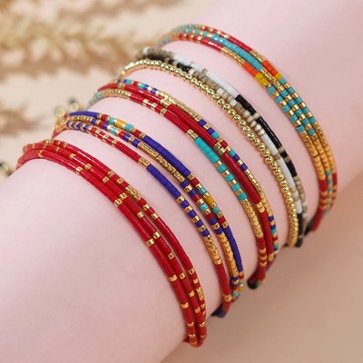 Native Style Miyuki Bracelet for Women Fashion Fall Winter Simple Bracel