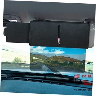 Polarized Sun Visor Extender for Car with Zipper Passenger Side Red Zipper