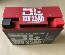 Dakota Lithium DL 12V 25Ah LiFePO4 Deep Cycle Starter Battery 300Wh 300CCA