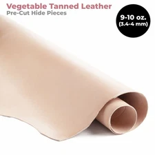ELW Vegetable Tanned Leather Shoulder 9-10 oz. (3.6-4mm) Thickness Weight...