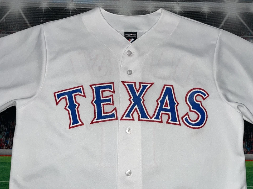 Yu Darvish #11 Texas Rangers Stitched Majestic Jersey Sz Medium Preowned White - Image 2 of 4