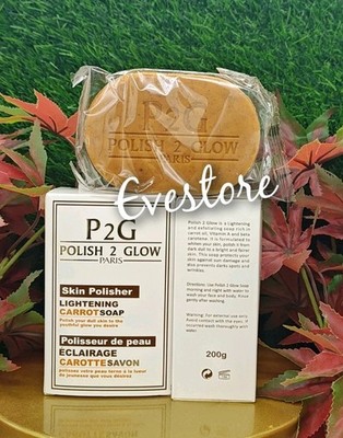 Polish 2 glow pa skin polisher carrot soap 200g x 2 Authentic