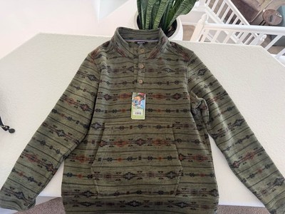 Sherpa Adventure Gear, Bhutan Pullover Fleece - Size L, Evergreen Stripe