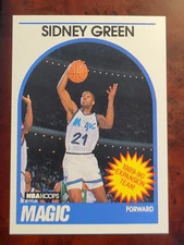 1989-90 Hoops Sidney Green #305 Inaugural Expansion Orlando Magic NM-MT