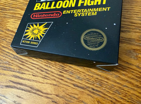Pegatina brillante sello Balloon Fight completo en caja nintendo nes sin perforar hangtab