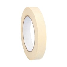 72 Rolls White General Purpose Masking Tape 1" x 60 Yards Premium Tape 4.9 Mil