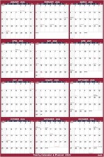 2026 Yearly Wall Calendar Large 25x38 Full Year Planner Thick Paper with Notes R
