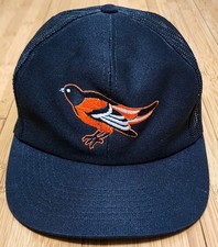 Vintage Baltimore Orioles Sports Specialties Snapback Hat OS MLB Plain Logo Mesh
