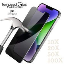 Anti-privacy Tempered Glass Screen Protector For iPhone 17 16 15 14 13 12 Lot