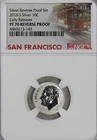 NGC PF 70 Reverse Proof 2018 S Silver 10C (scratches on holder, not coin)