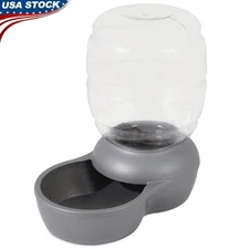 Gravity Auto Water Dispenser Dogs Cats Filtered Replenish Bowl Multi-Pet Safe US